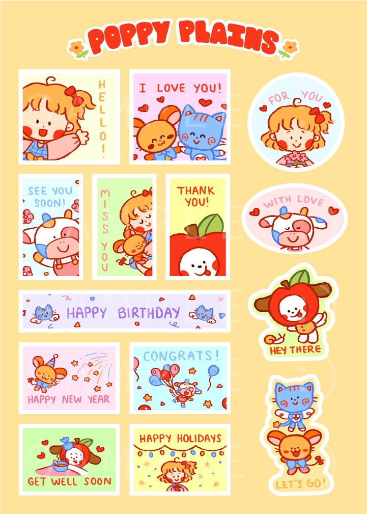 realmjork's tweet photo. hi :) would anyone be interested in buying either of these as sticker sheets? poll⬇️ https://t.co/P60fcKIiYI