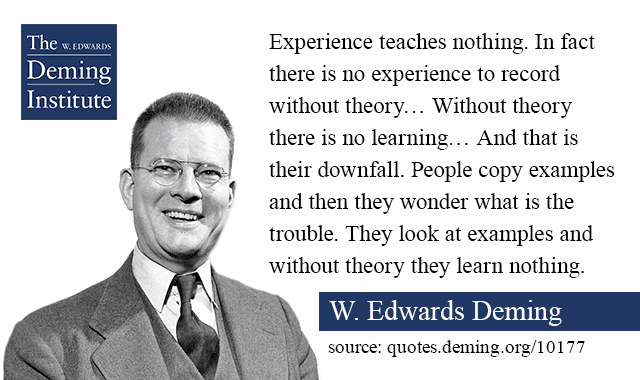 alshalloway's tweet image. two kinds of experiments.  One where you just try something. One where you have a theory and try it out for your situation. 

Without theory trying things is expensive.