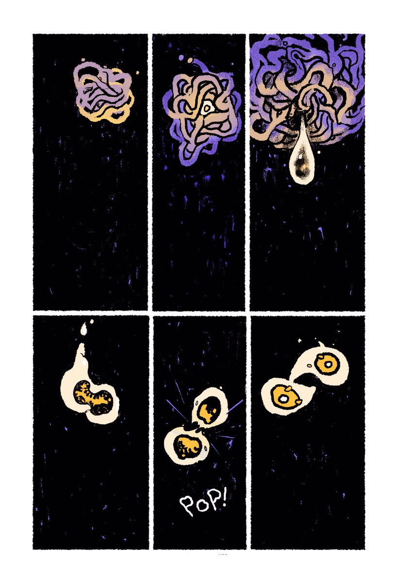 Reposting a little creation myth comic I made in 2017/2018. Still proud of it :)