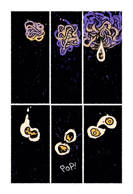 Reposting a little creation myth comic I made in 2017/2018. Still proud of it :) 