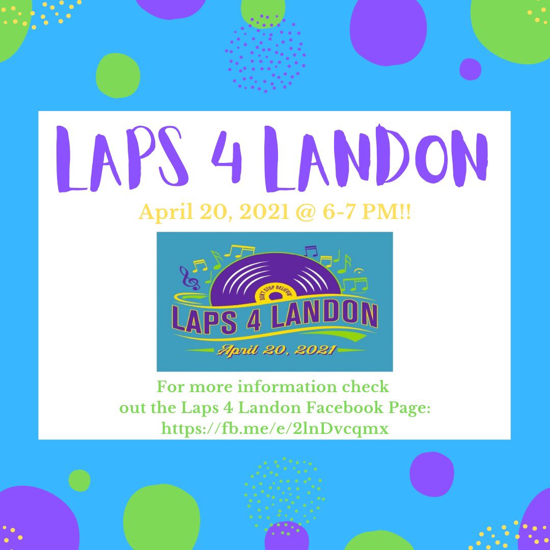Laps 4 Landon is held to raise awareness regarding Cystic Fibrosis and those in our community who battle the disease daily. It is named after 14-year-old Council Grove (formerly Emporia!) resident Landon Dody, who was diagnosed when he was just a few months old.