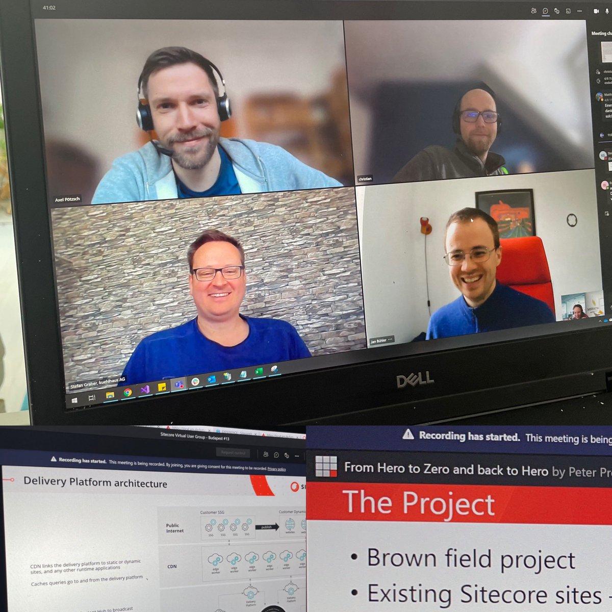 Today is #SUG and #SitecoreLunch day! We had a funny #sugde Lunch, MVP Lunch and now #SUGHungary. It’s a very interesting day with a lot of information and learnings! thanks <a href="/chorpo/">Peter Procházka</a>, <a href="/markvanaalst/">Mark van Aalst</a> and <a href="/pieterbrink123/">Pieter Brinkman</a> for your talks! #sitecore #sitecorecommunity