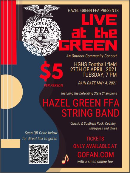 Guys come out and support this great group of students!!! Seating Limited, but they have a great show planned!!