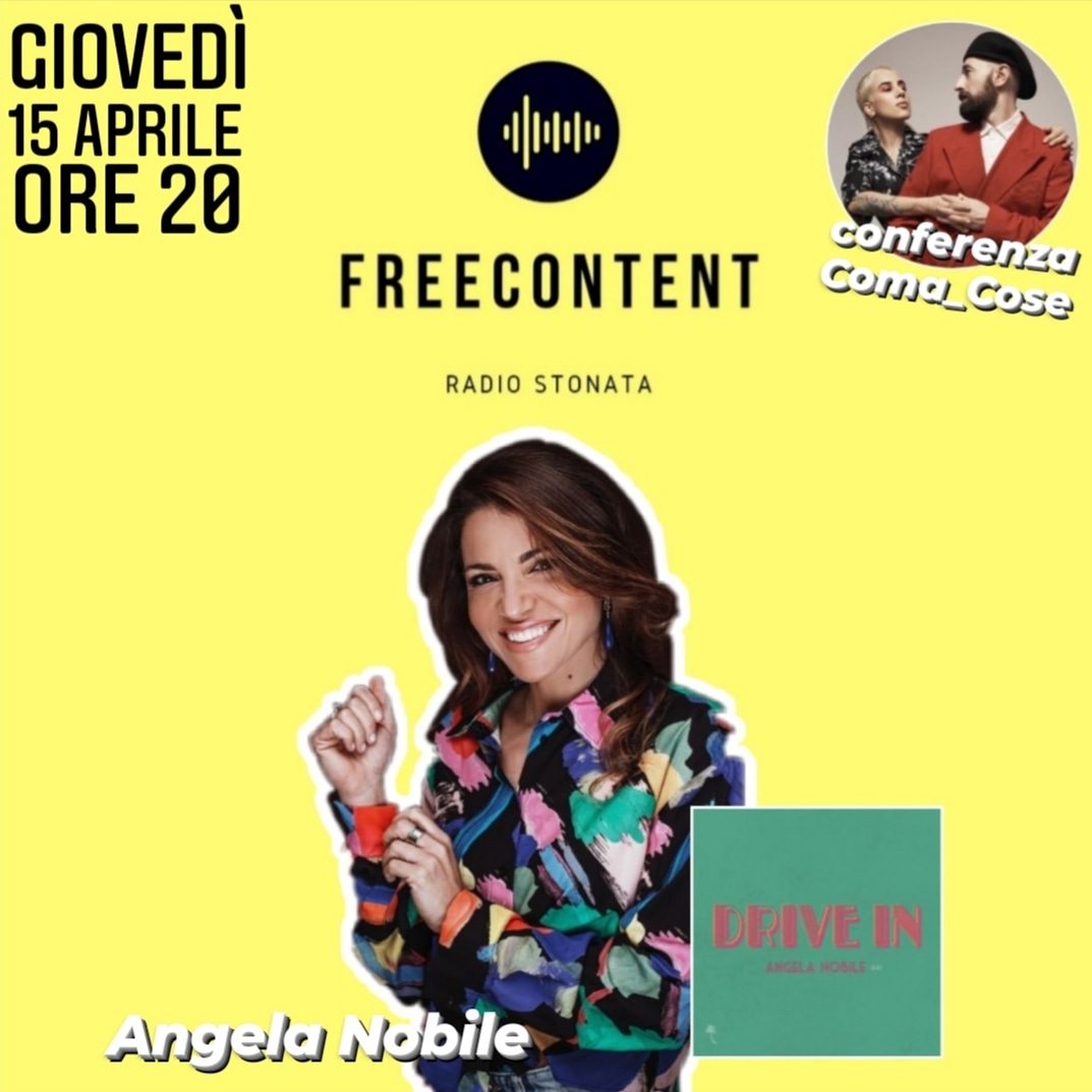 Alle 20 torna l'appuntamento con #FREECONTENT🎧 e tutti gli updates dal mondo della musica. Oggi in telefonica <a href="/angelanobile86/">angela nobile</a> per presentarci il nuovo singolo #DriveIn; a tra poco! 👉🏻 buff.ly/3tlO4v8 // radiostonata.com // Alexa // app Tune In