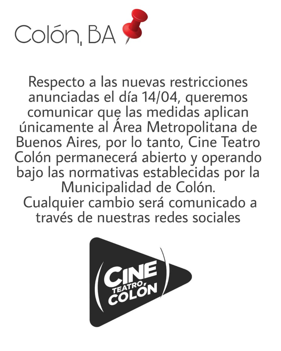 CineColon's tweet photo. ➡️ANUNCIO IMPORTANTE⬅️
Ayúdanos a difundir este anuncio dándole like, comentado o compartiendo.
🔴Consulta la cartelera de esta semana en nuestro perfil! https://t.co/yu1Ib6gOzr