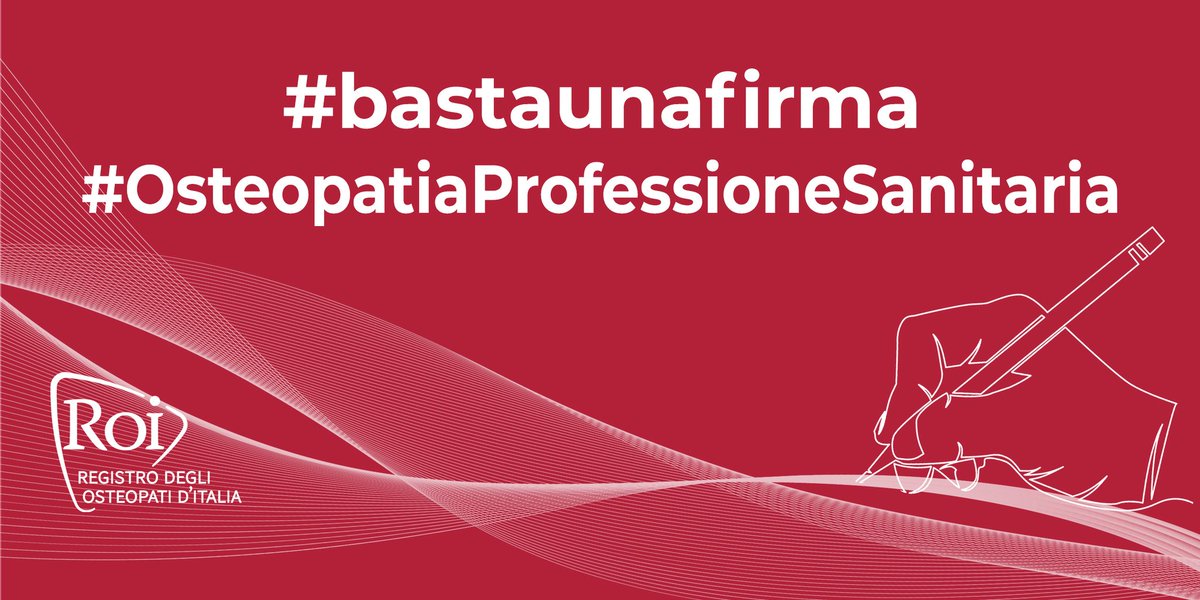 #BastaUnaFirma 
#OsteopatiaProfessioneSanitaria 
<a href="/Palazzo_Chigi/">Palazzo_Chigi</a> 
<a href="/robersperanza/">Roberto Speranza</a> 
<a href="/msgelmini/">Mariastella Gelmini</a>