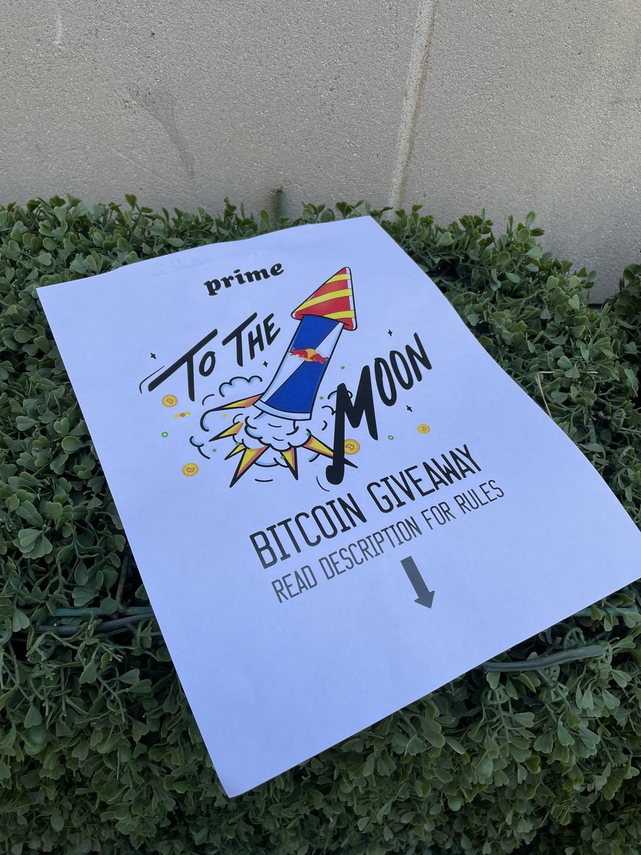 PRIMEforever's tweet image. FREE BITCOIN GIVEAWAY🚀🏆🤑 GO TO THE PRIME PAGE AND FOLLOW THE INSTRUCTIONS