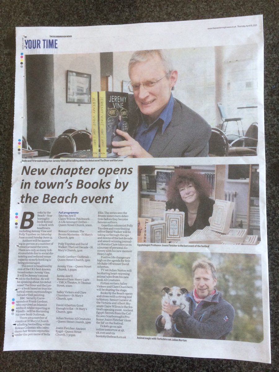 BIG THANKS <a href="/SueWilkinsonSN/">Sue Wilkinson</a> - full page spread <a href="/TheScarboroNews/">The Scarborough News</a> - great support! Tickets on sale tomorrow 10am sjt.uk.com places limited- Hurry! <a href="/thesjt/">Stephen Joseph Theatre</a> @SMTrust <a href="/BBCYork/">BBC York</a> <a href="/BooksUpNorth/">Sarah Tyson</a> <a href="/RyedaleBookFest/">RyedaleBookFestival</a> <a href="/gazetteinwhitby/">Whitby Gazette</a> <a href="/thewhitbybooks1/">Whitby Bookshop</a> <a href="/TweetYorkshire/">Tweet Yorkshire</a> <a href="/GerryFoleyTV/">Gerry Foley</a>