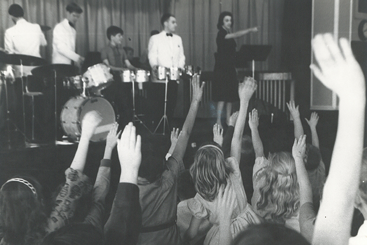 kcya's tweet photo. From the Archives:
KCYA was founded in 1961 by a group of dedicated volunteers. The original mission was to provide children, in Kansas City schools, an opportunity to see and hear classical music performances. Here is the University Percussion E...
#kcya
#artsed
#artseducation https://t.co/HZrD1J9RrU