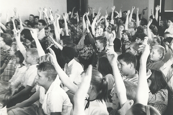 kcya's tweet photo. From the Archives:
KCYA was founded in 1961 by a group of dedicated volunteers. The original mission was to provide children, in Kansas City schools, an opportunity to see and hear classical music performances. Here is the University Percussion E...
#kcya
#artsed
#artseducation https://t.co/HZrD1J9RrU