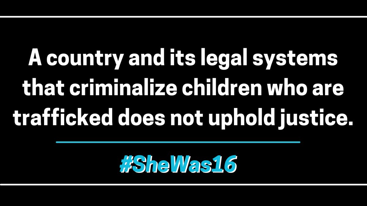 RS2L_'s tweet photo. It is absolutely ABSURD she is being held accountable for crimes her trafficker committed.  

Everyone please urge @Dallas_DA to drop all charges against @freezephi! #SHEWAS16
Call: 214-653-3600
Email: john.creuzot@dallascounty.org https://t.co/A5YCvjqAPR