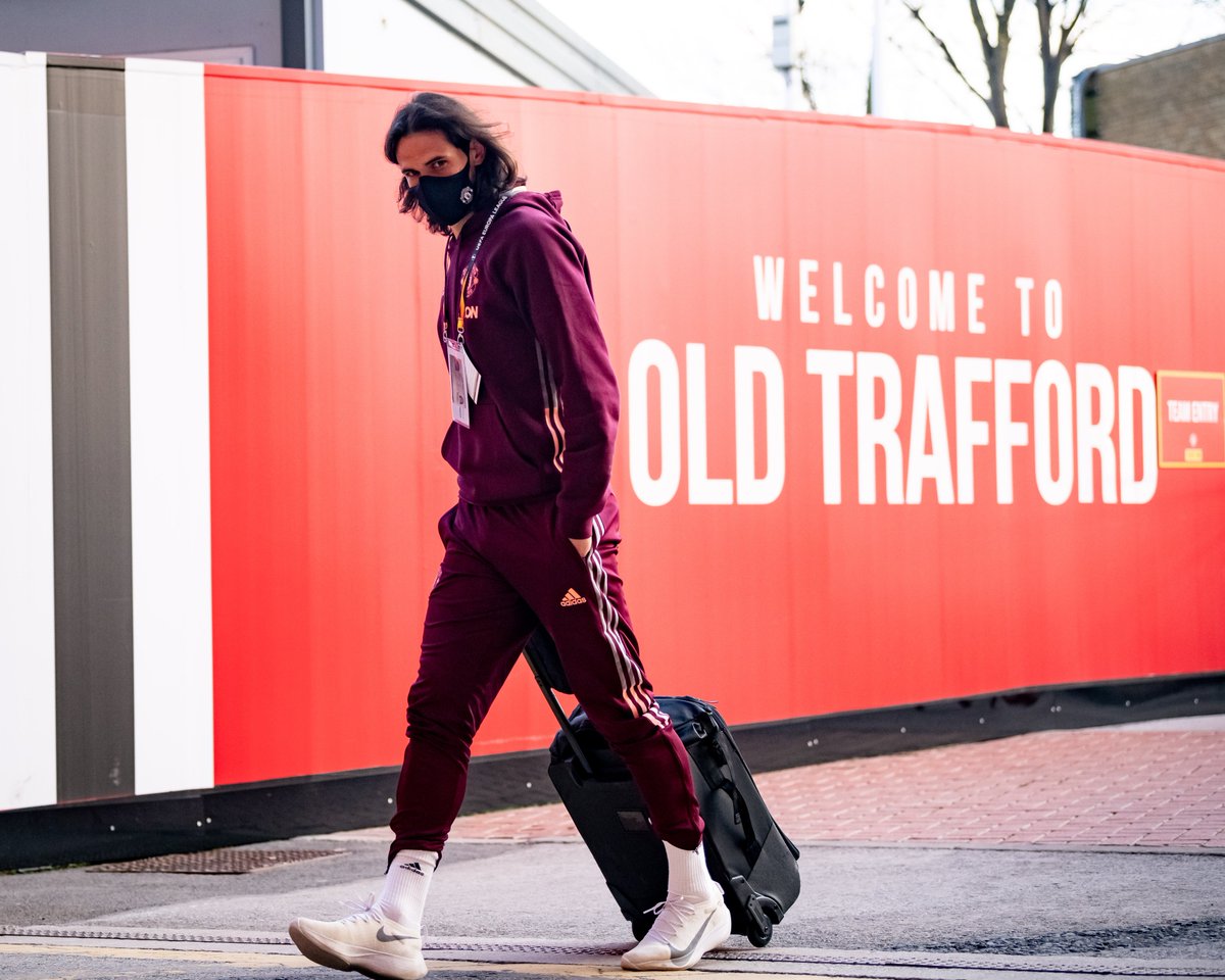 ManUtd's tweet photo. 🇺🇾 Leading the line tonight: @ECavaniOfficial 🌟

🔴 #MUFC
🏆 #UEL https://t.co/QFuUYCSiWY