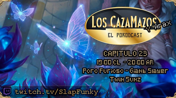 loscazamazos's tweet photo. HOY!
Estaremos con el gran @AraxGomez revisando lo que fue esta última semana de competitivo.
Poro Furioso Shurima 3, Twin Sunz Open y Giant Slayers!
NO SE LO PIERDAN!
#LegendsOfRuneterra @LoR_Santupea92 @SerganIkari @TheTwinSunzPod @GiantSlayerLoR https://t.co/q5LCvw6vub