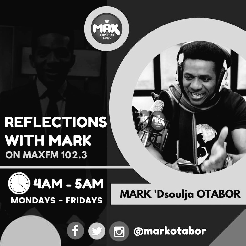 umana_eben's tweet image. Tune in for the last episode for the week #4am tomorrow with @MarkOtabor @Max1023FM @max909fm 
#ReflectionsWithMark 
#MarksLegion  @pacific1011 @PeterOyebode1 @MorayoTopsy @Ayodelesamuel33 @DM_General @blessing_oe @OrokunleA @official_hiao