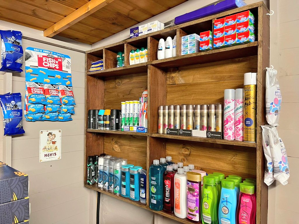 TandyCourt's tweet photo. It's been a while since we shared a photo of our Tandy Store, so here it is all fully stocked. 🏪🧴💜 @AnchorHanover https://t.co/fXpeRgPfI7