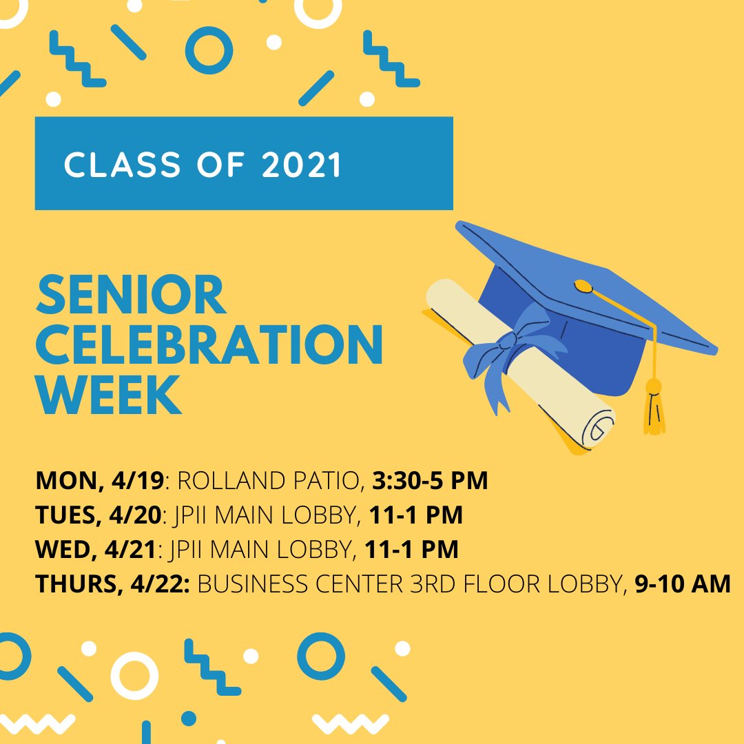 Senior Celebration Week UPDATE
🚨👀🎓

Check out the new dates and times!