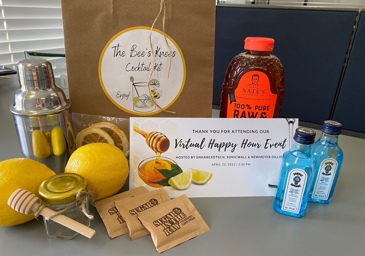 enhanced_tech's tweet image. LAST CHANCE to register for our Security &amp;amp; Data Privacy : Happy Hour with the Experts and get one of these amazing Bee's Knees cocktail kits!  
Don't miss it! Register below:  
eventbrite.com/e/2021-securit… 

#happyhour #cybersecurity #dataprivacy #virtualevents #security