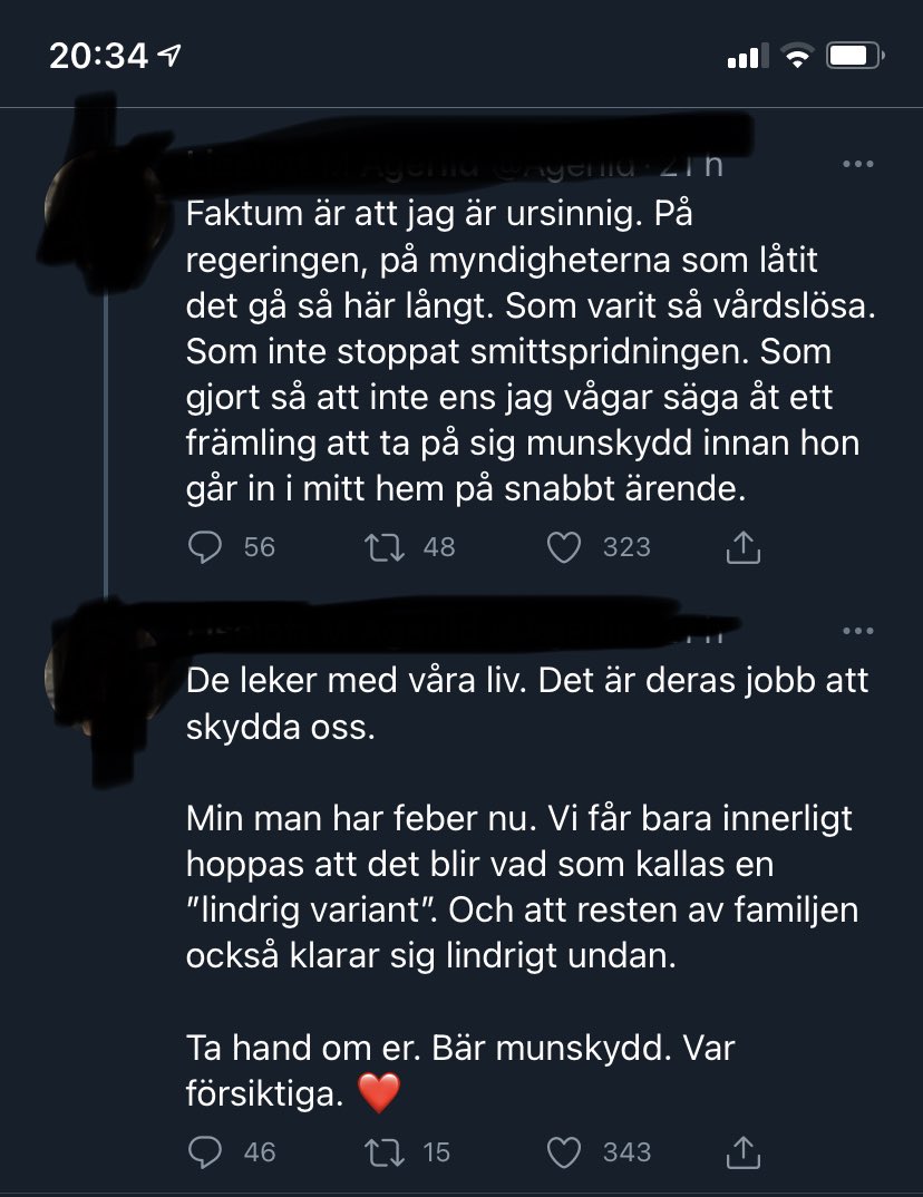 H_Stahl's tweet photo. Så jäkla sjukt att regeringen släppte in en okänd människa i hennes hem. Ska man behöva gå runt och vara livrädd för vilka personer Stefan Löfven bjuder hem till oss nu alltså?! https://t.co/hOvON7Fyh6