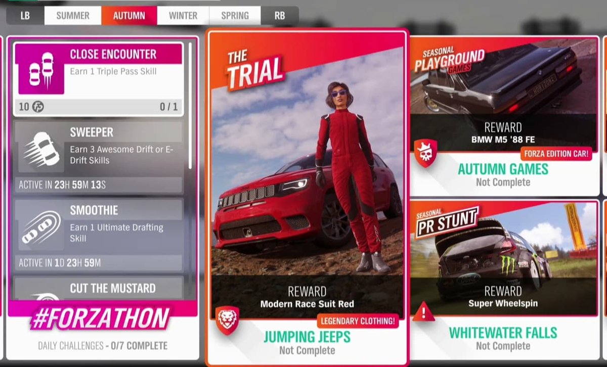 ForzaHorizon5UK's tweet photo. S34 - Autumn
5 cars
Photo Challenge #MillingAround
Autumn Playlist, Trial, PGG & PRs
Weekly Forzathon Event (Ford SuperSportVan)
S34 Rewards
50% - Backstage Pass
80% - Toyota Trueno
https://t.co/buqlx9GYnb
#ForzaHorizon #FH4 #H4FB #NewContent #Series34 #FH4UK #Autumn https://t.co/2LSezLYm6r