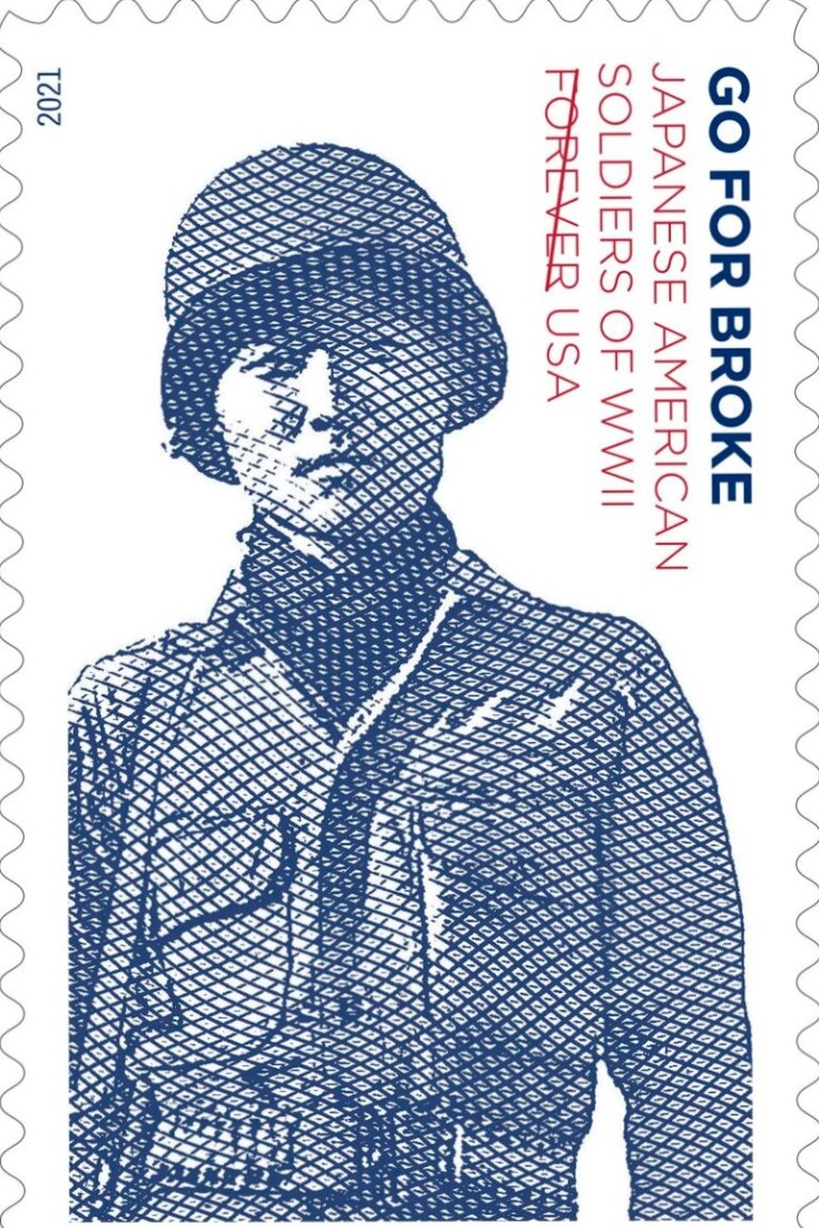 myJASC's tweet photo. After a @StampOurStory campaign of over 15 years, led by three Japanese American women, a series of Go For Broke Soldiers commemorative stamps will be issued by the United States Postal Service this June. Learn more here: https://t.co/2EbfANgsyA https://t.co/EqszxZ0TgJ