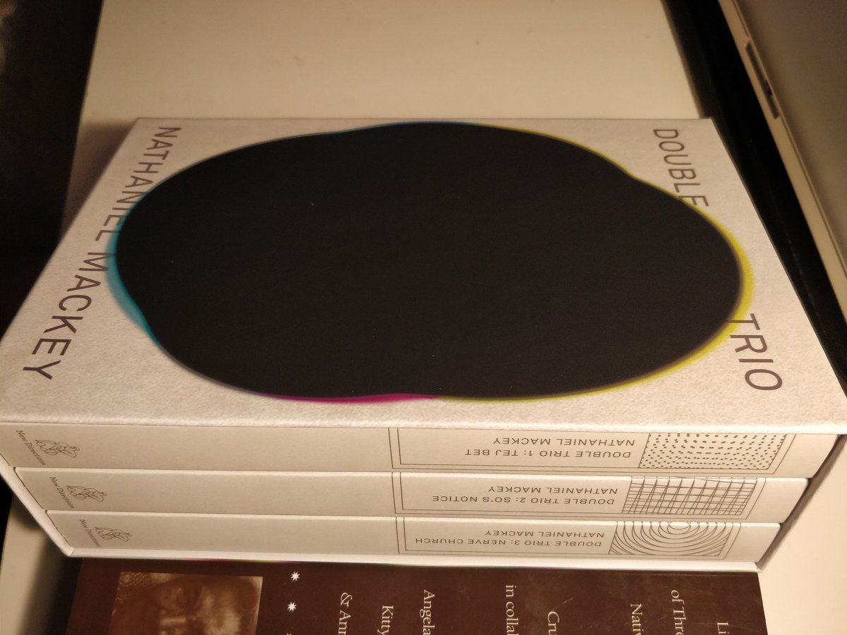 blood_music's tweet photo. Recent acquisitions #NathanielMackey #DoubleTrio https://t.co/PKEPpVMYoL