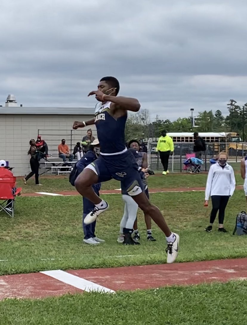 Coach Teddy Carrier, M.Ed. (@carrier_teddy) on Twitter photo Congratulations to <a href="/_romarionoel/">Romario noel</a> for placing 2nd in the Triple Jump today at the Area Track Meet. Romario had a PR jump of 45’9 - 1/2
#MWT #AEF
<a href="/CyRanchHS/">Cypress Ranch HS</a> <a href="/cyranchfootball/">Cypress Ranch Football</a> Congratulations to <a href="/_romarionoel/">Romario noel</a> for placing 2nd in the Triple Jump today at the Area Track Meet. Romario had a PR jump of 45’9 - 1/2
#MWT #AEF
<a href="/CyRanchHS/">Cypress Ranch HS</a> <a href="/cyranchfootball/">Cypress Ranch Football</a>