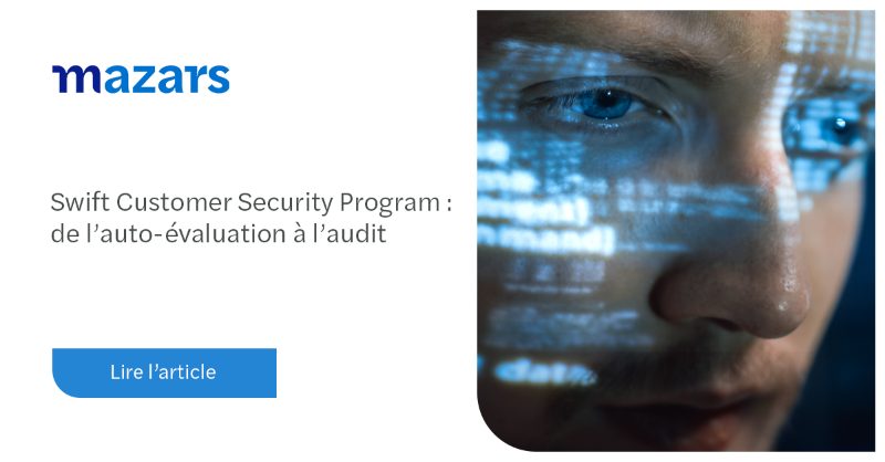 ForvisMazarsFR's tweet photo. [#Blog] Le Swift Customer Security Program évolue en 2021. Présentation du programme, introduction à la démarche d'évaluation, difficultés rencontrées, etc. Une interview de Laurent Vallet, Responsable Cluster Paiement chez @Credit_Agricole, par @David_Luponis, Associé Mazars :