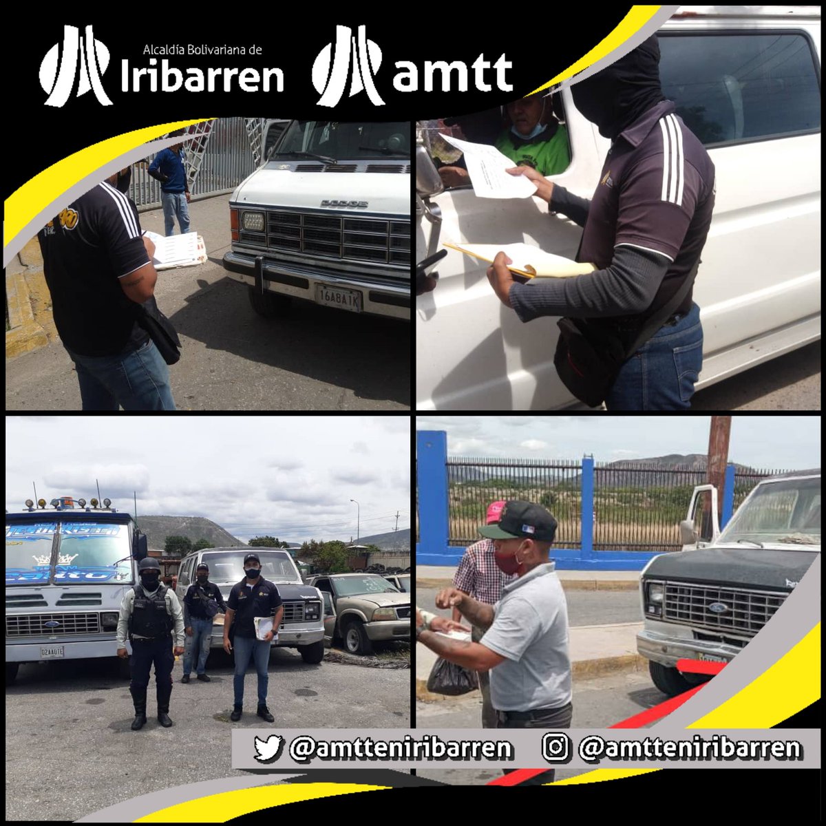 amtteniribarren's tweet image. #15Abr| Asimismo, junto a la PMI llevamos cabo este operativo de fiscalización de líneas de transporte al Oeste de Barquisimeto, encontrándonos con el incumplimiento del cobro del pasaje, maltrato al usuario y giro indebido de las unidades.

Se sancionaron 2 vehículos.