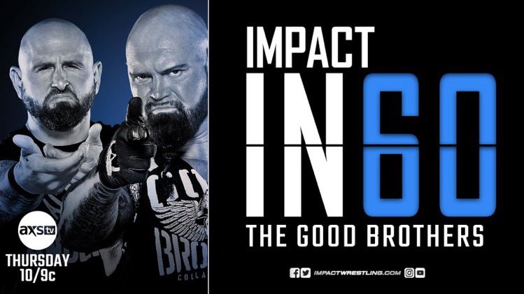 The_BigLG's tweet image. #IMPACTonAXSTV is tonight! Immediately followed by #IMPACTin60 Best of the #GoodBrothers @MachineGunKA