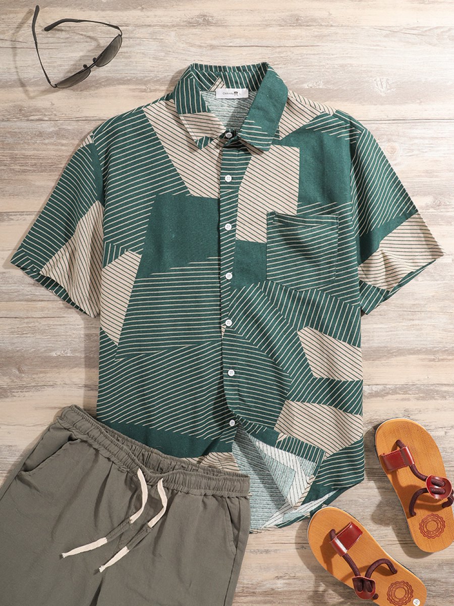 HunkhC's tweet photo. #hashtag2 Mens Fashion Color Block Stripe Short Sleeve Casual Shirts https://t.co/ncHLxKZi7y