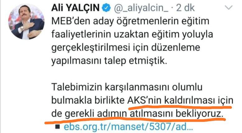 MebAKS haksızlıktır
Bu ramazan günü sevindirici haberi bekliyoruz..