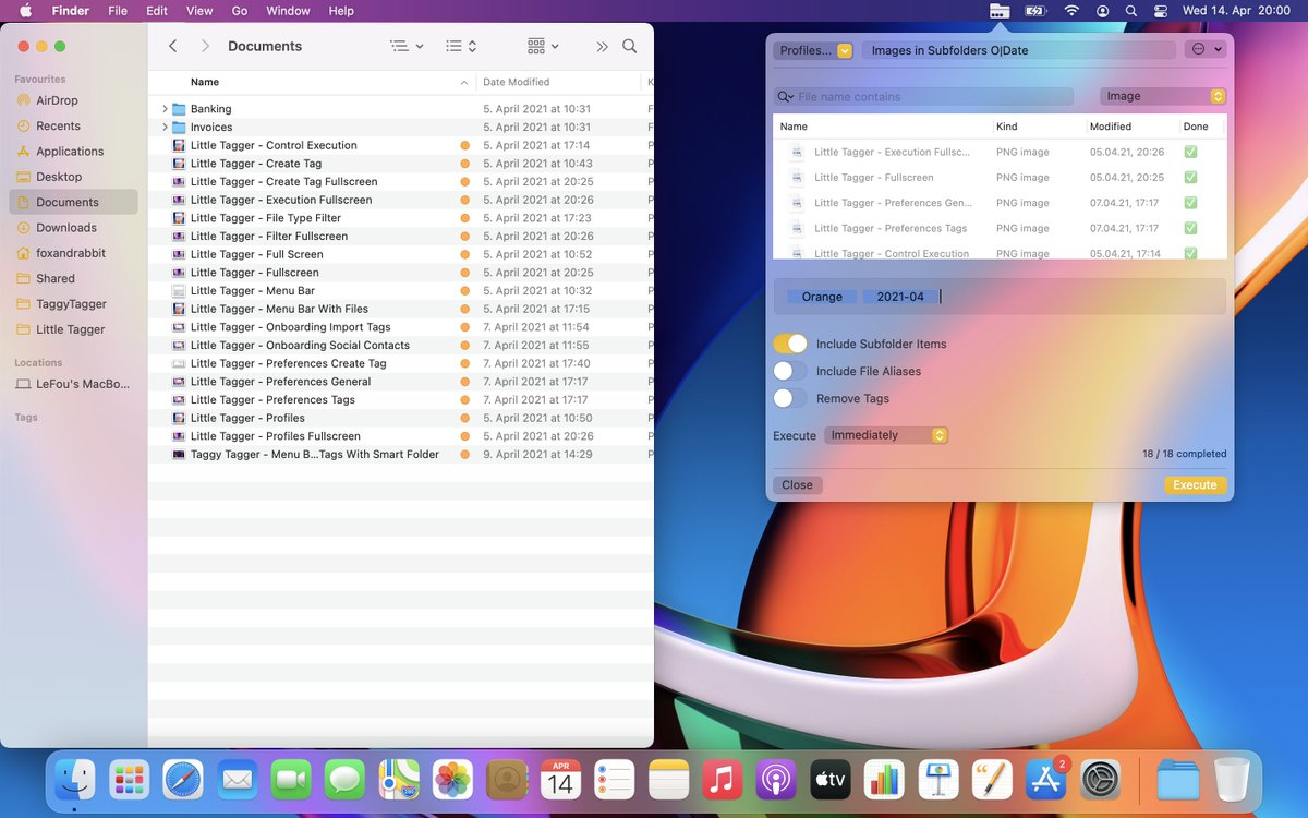 TaggyTagger's tweet photo. We just released @GetLittleTagger  v1.1.0. 👨‍💻 New in this version: Use a shortcut to add files from Finder, improved drag and drop, more filters to manage the list of files and more. Learn more at https://t.co/1WbseiUkHN. https://t.co/8TE90FJNFZ
