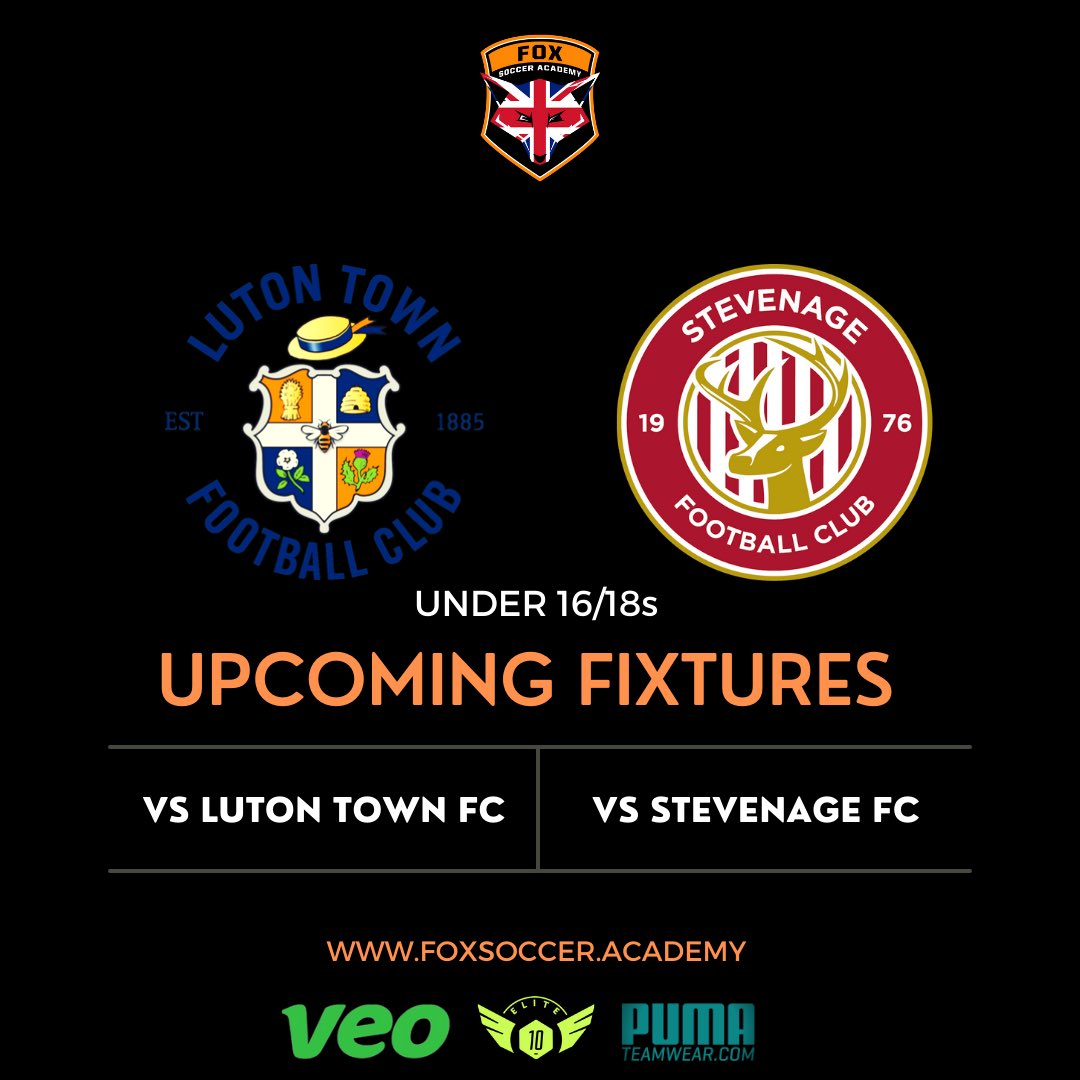 10Coaching (@10_coaching) on Twitter photo It’s going to be a busy few days for our boys and staff as we prepare for our next opportunities vs <a href="/LutonTown/">Luton Town FC</a> & <a href="/StevenageFC/">Stevenage FC 🔴⚪</a>.
Very excited to showcase some incredible talent we are currently working with in Leicester & London 💪⚽️🦊
#showcase #opportunities #foxsocceracademy It’s going to be a busy few days for our boys and staff as we prepare for our next opportunities vs <a href="/LutonTown/">Luton Town FC</a> & <a href="/StevenageFC/">Stevenage FC 🔴⚪</a>.
Very excited to showcase some incredible talent we are currently working with in Leicester & London 💪⚽️🦊
#showcase #opportunities #foxsocceracademy