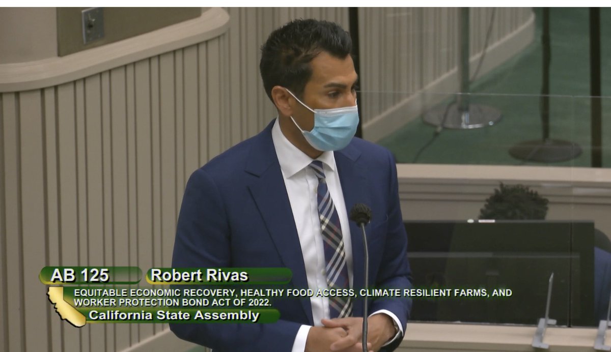 calclimateag's tweet photo. .@AsmRobertRivas on #AB125: "When it comes to our #foodsystem, we need to ensure that it stays healthy in the next crisis. We need to ensure that no Californian goes hungry.” https://t.co/e7qtFPMTcD