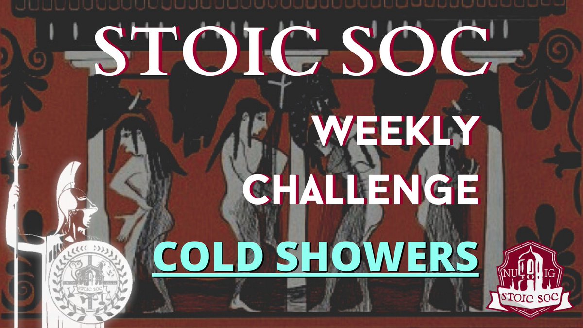 Our weekly challenge: cold showers. Let us know how you get on! #nuig #nuigwhatson #nuigalway #nuigsocs #nuigsocieties #nuigstudents #stoicsoc
