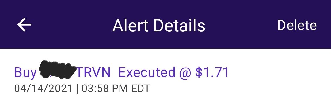 CalMustang's tweet image. $TRVN put me in coach!