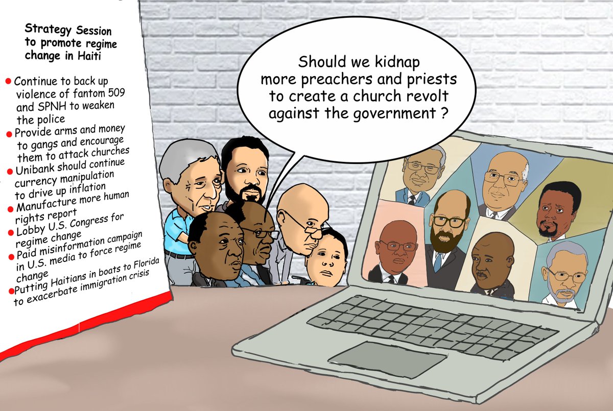 The campaign of #violence and #kidnappings being executed for #Haiti’s corrupt oligarchs is called “armed propaganda” and it’s in the book accidental guerilla. The goal of these criminal acts is to discredit the authorities in order to gather support for regime change.