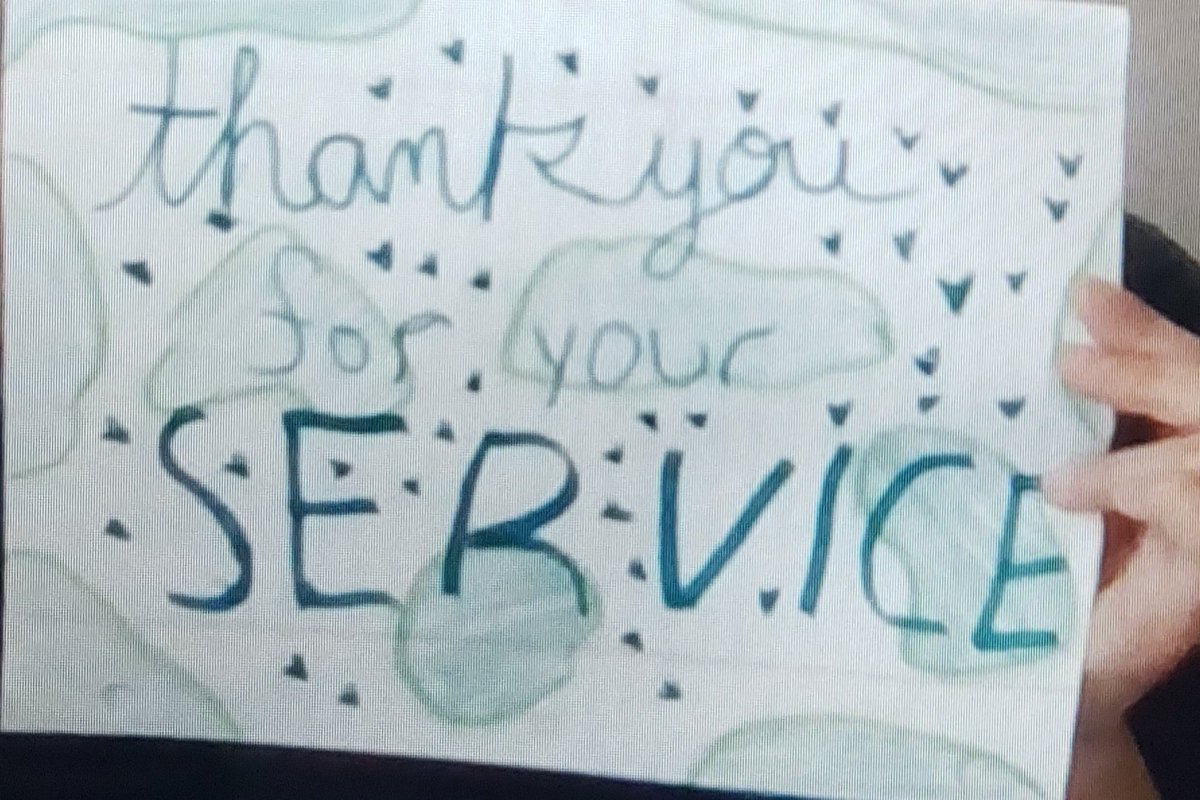 aduran_DWS's tweet photo. Our students Thank and Salute our military community, especially their peers. 💜💜💜 @DW_K8S @HValverde_DWS #PurpleUp #monthofthemilitarychild #TeamSISD https://t.co/a5n2HsXprQ