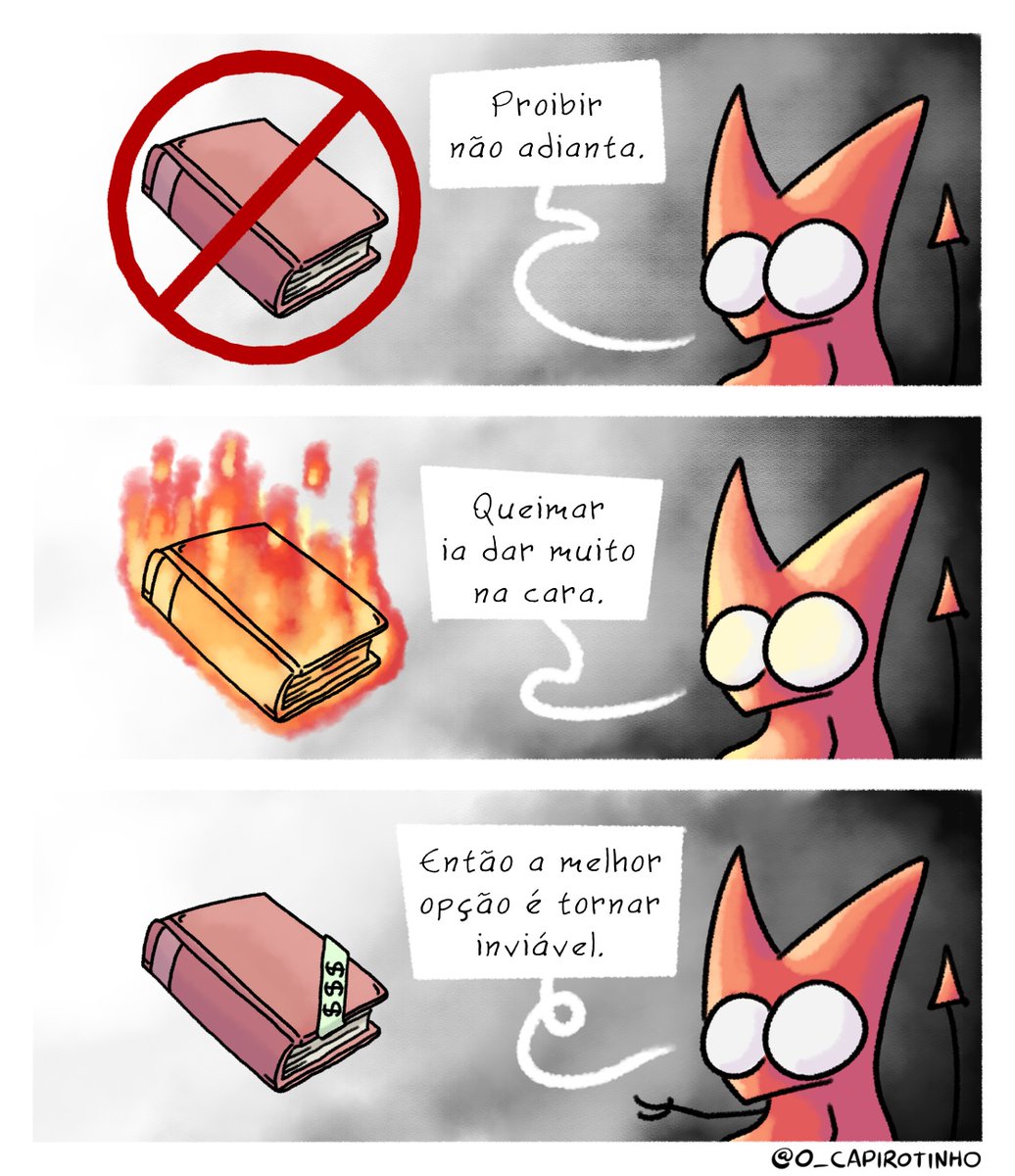 Livros já são inacessíveis. Deveríamos estar discutindo como tornar livros mais acessíveis para a população mais pobre. Ao invés disso falam em taxar livros.
A quem isso interessa?
#DEFENDAOLIVRO
Arte via @o_capirotinho https://t.co/vlSNwrJ8Fl