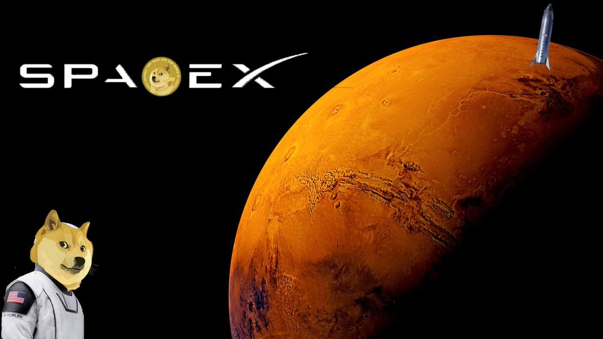 its_hatefull's tweet image. Too the moon, and now off to Mars. #dogecoin #doge