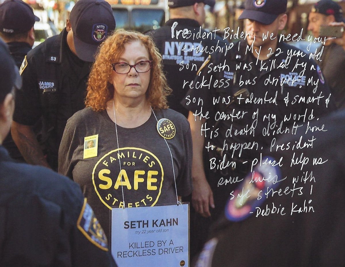 .<a href="/DMkahn128/">Debbie Marks Kahn</a> will never escape the pain of losing her son Seth to traffic violence. We need a federal policy that respects life and keeps families whole. We need #ZeroTrafficDeaths