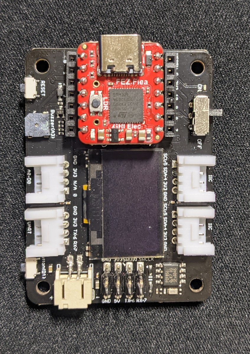 GHIElectronics's tweet photo. Free FEZ Flea, world smaller .NET #TinyCLR #SITCore board!! https://t.co/zkCHWZFXUS