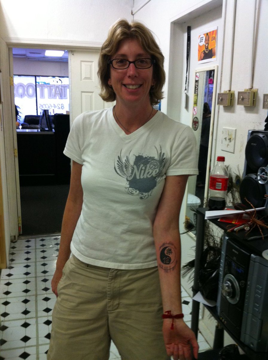 My friend Tish was moving away from Texas to Alaska. So I said, "Hey, let's get matching tattoos before you leave." 