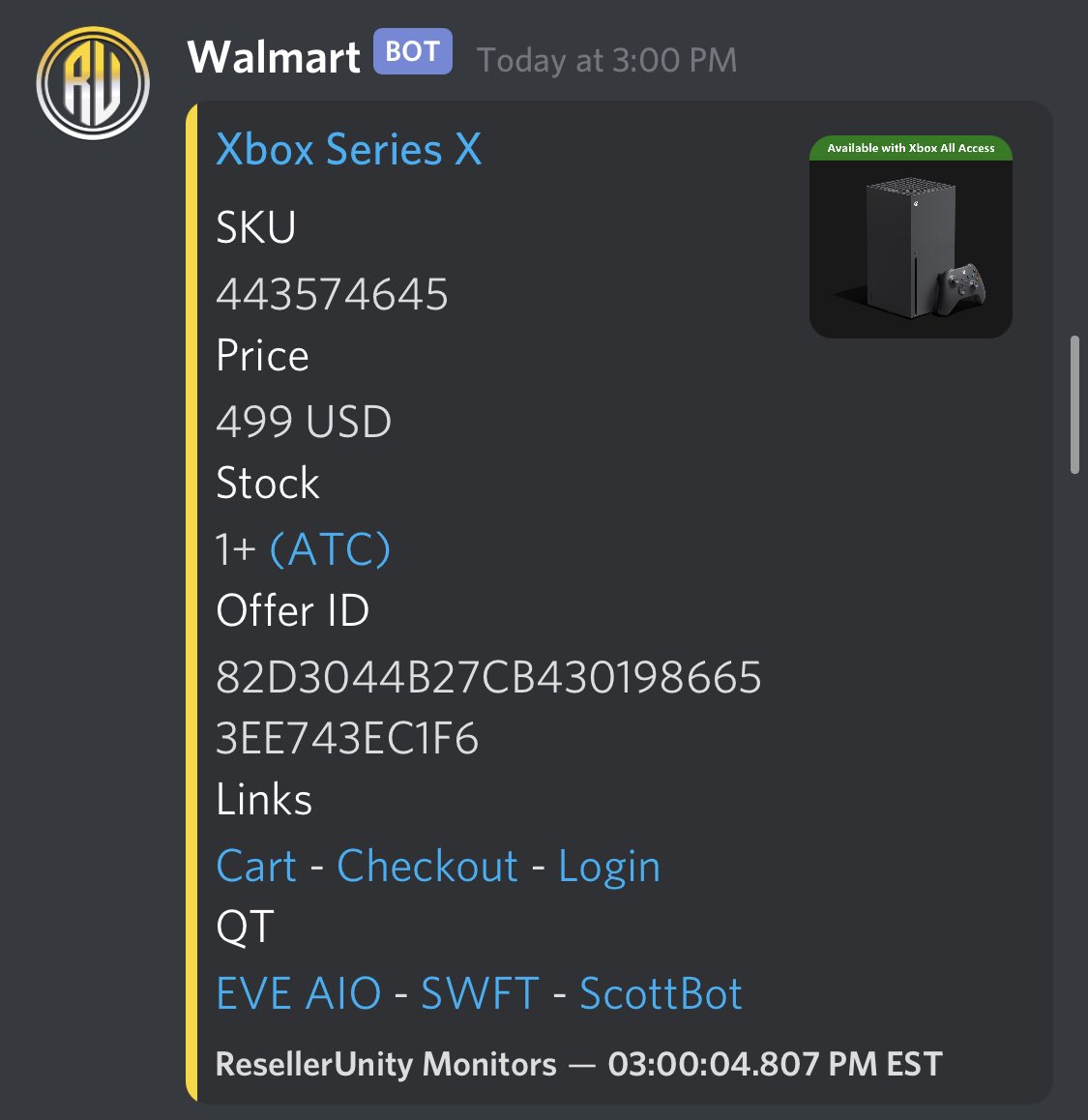 eve aio bot walmart eve aio bot walmart
