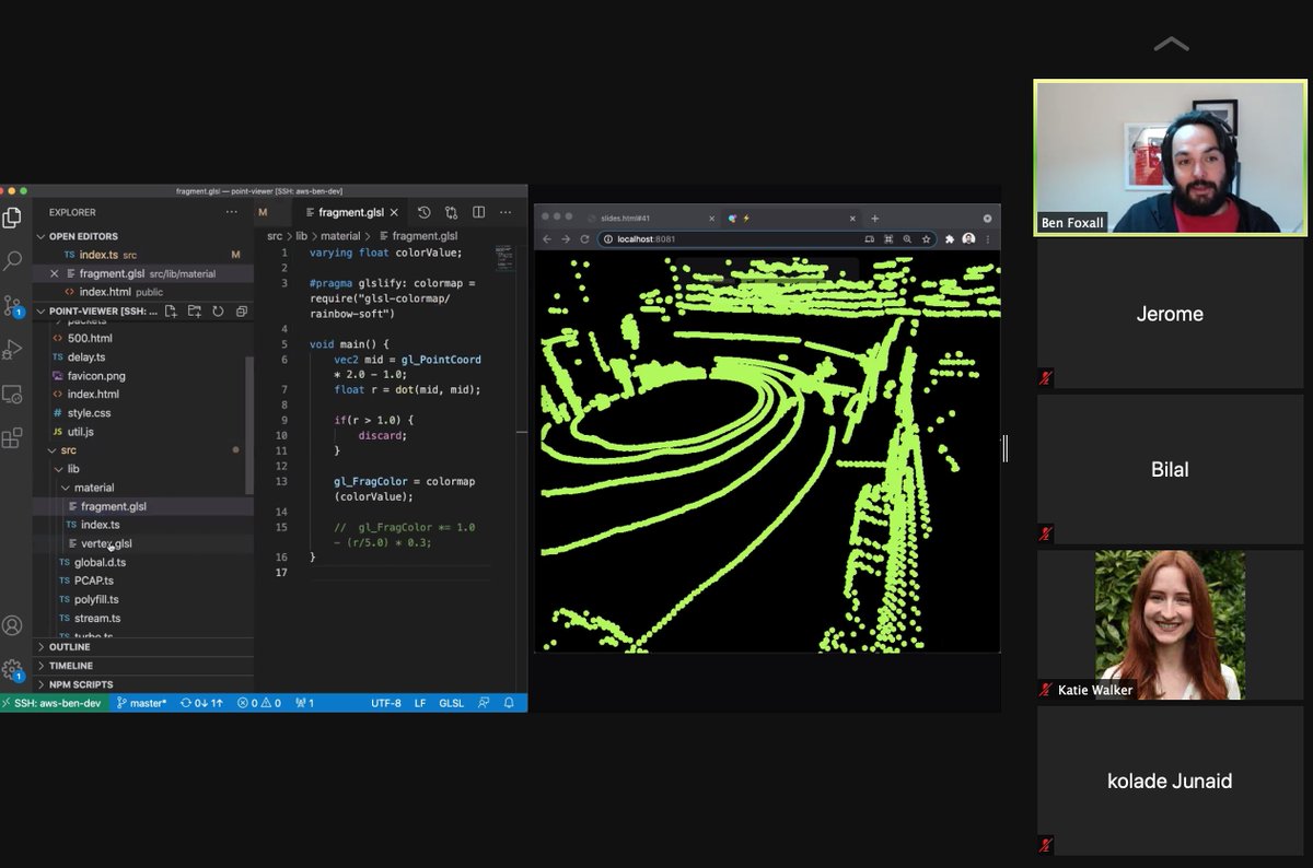 midlandsjs's tweet image. Incredible talk from @benjaminbenben tonight featuring one of the most visually impressive demos we&apos;ve seen, ever!
Incredible work and a testament to what can be done with WebGL and beyond!