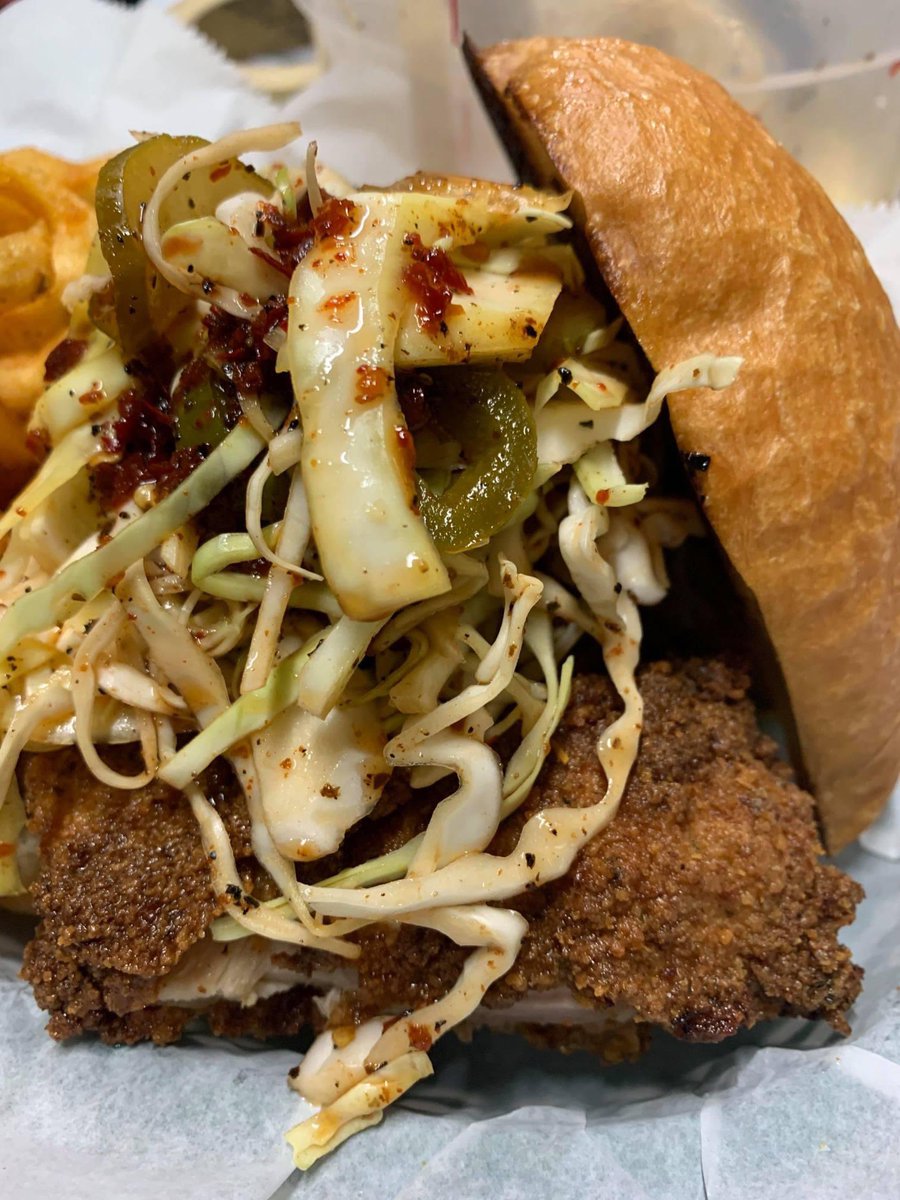 It's gonna be a spicy night with Chef and Smoker's spicy chicken sammich. Join us for hot food and cold beers. (Did we mention we have 85 different beers available?)

Doors open at 4. Outdoor seating options with two patios.

Check out our menus: lucialawrence.com/food