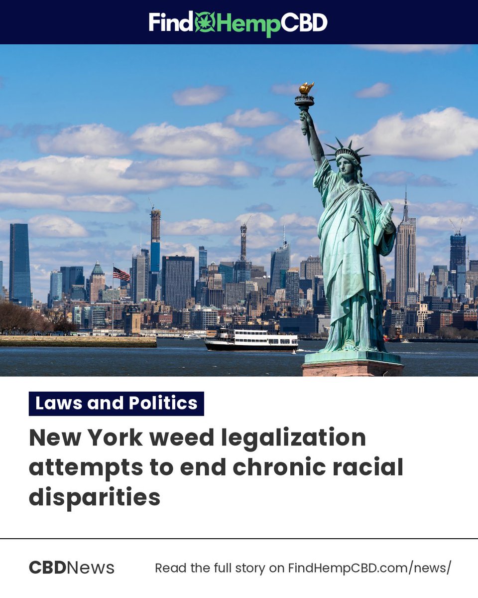 findhempcbdnews's tweet photo. New York weed legalization attempts to end chronic racial disparities. Read more at https://t.co/rZJJEsI3sz
#FindHempCBD #cbd #cbdnews #hempnews https://t.co/h1Yuf5e2Rs
