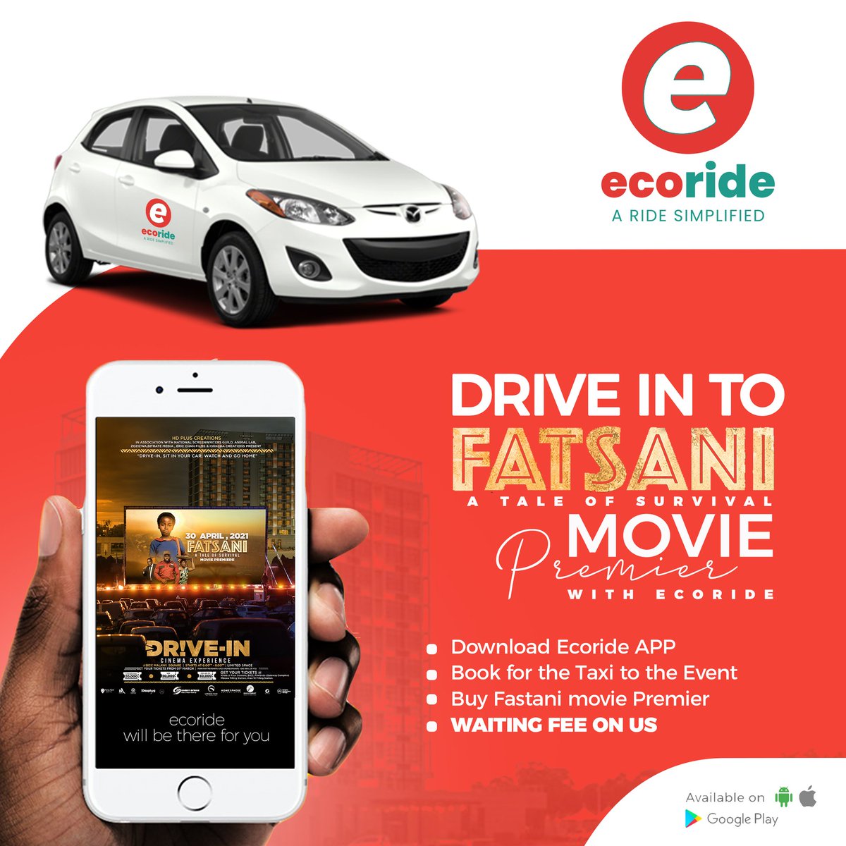 Ecoride1's tweet photo. #Ecoride is here for you

#DriveInSimplified 
#Ecoride #Fatsanimovie  #driveincinema https://t.co/uGnzvpAqz6