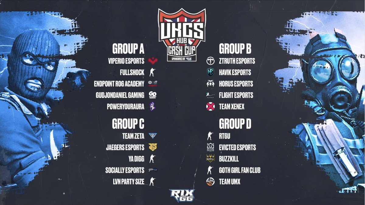 The <a href="/UKCSHub/">UKCSHUB</a> x <a href="/RixGG_/">RixGG</a> Spring Cash Cup starts tomorrow  💪🏼

Group games start at 5pm as we go up against some very talented rosters. We’ll see you then 👊🏻