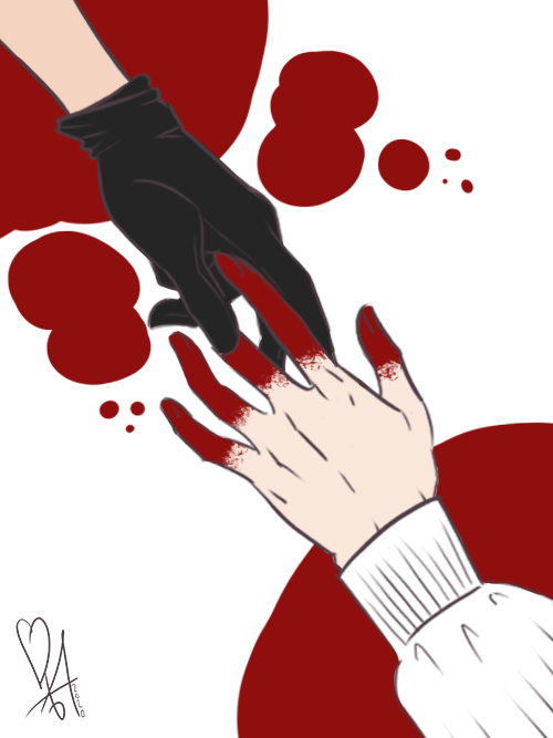 In #DnD Drama is part of the package.. and boy did @StrahdVonZ leave a lasting impression that one time where he downed the complete party just to make a statement.. but our Bard and Sorcerer made it!🧡💜 Love prevails! #DnDcharacter #Curseofstrahd #Sameiro #husbandos #digitalart